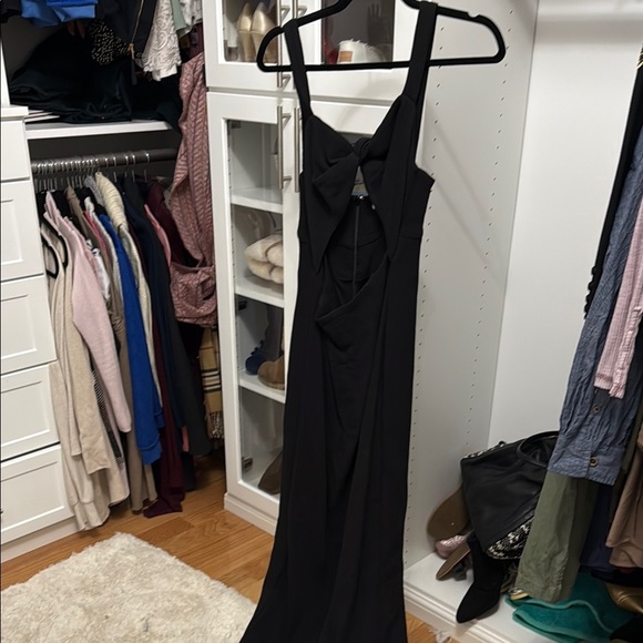 NWT Shona Joy Black One Shoulder Dress - Picture 3 of 7